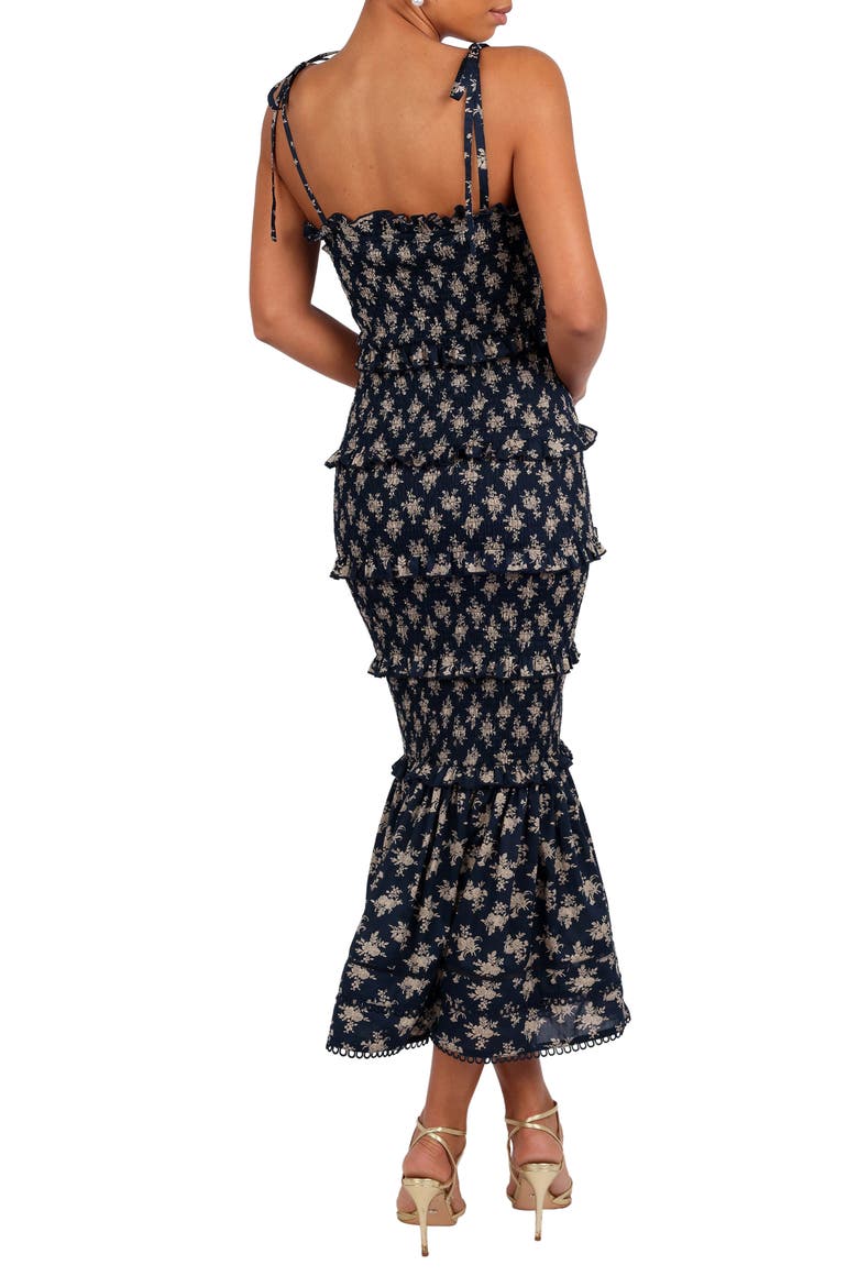 Jazy Floral Tiered Sundress, Alternate, color, NAVY FLORAL