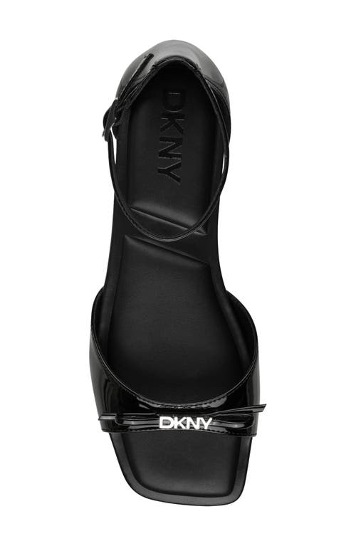 Dkny Dazey Ankle Strap Sandal In Black