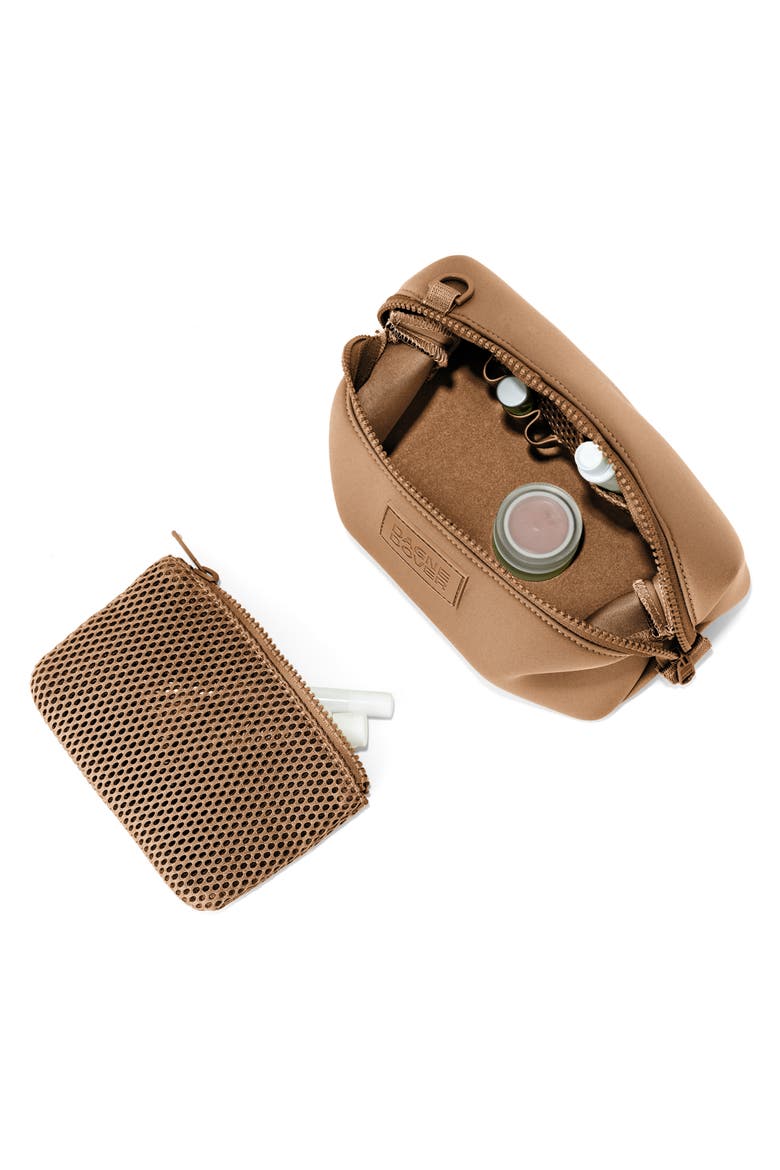 Hunter Small Neoprene Toiletry Bag, Alternate, color, CAMEL