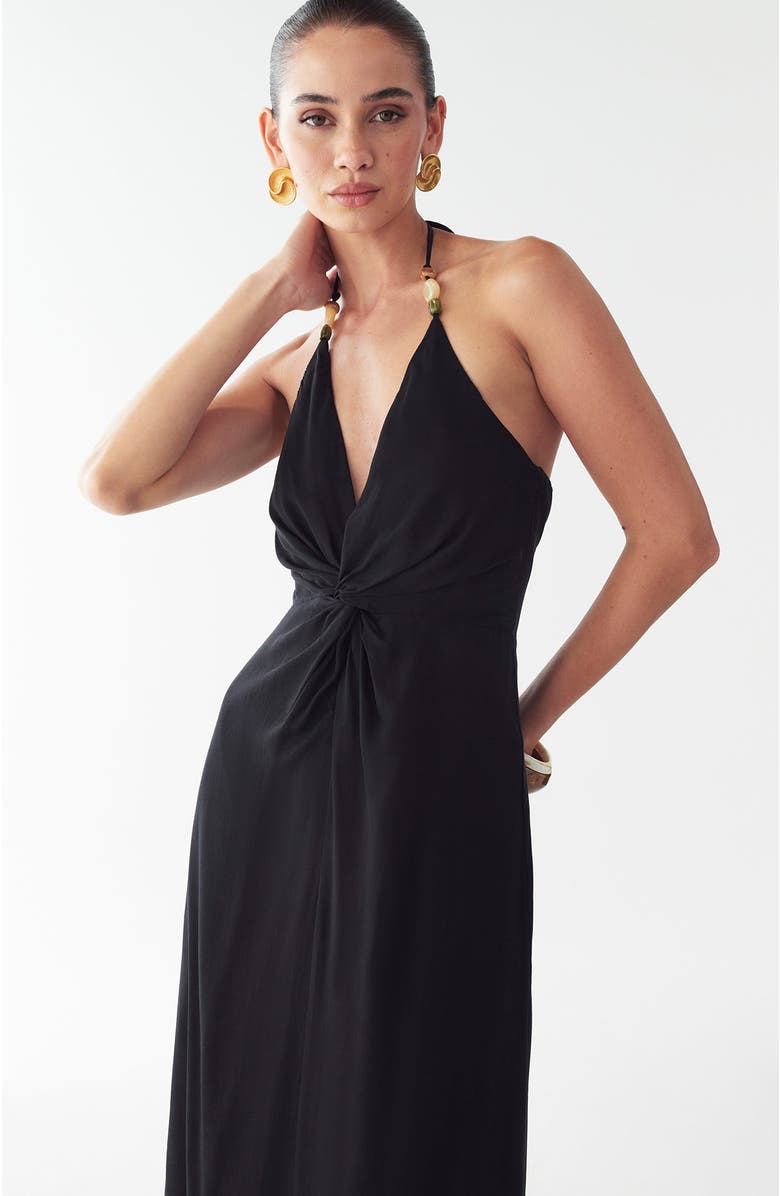 ST MRLO Alaia Dress, Alternate, color, Black