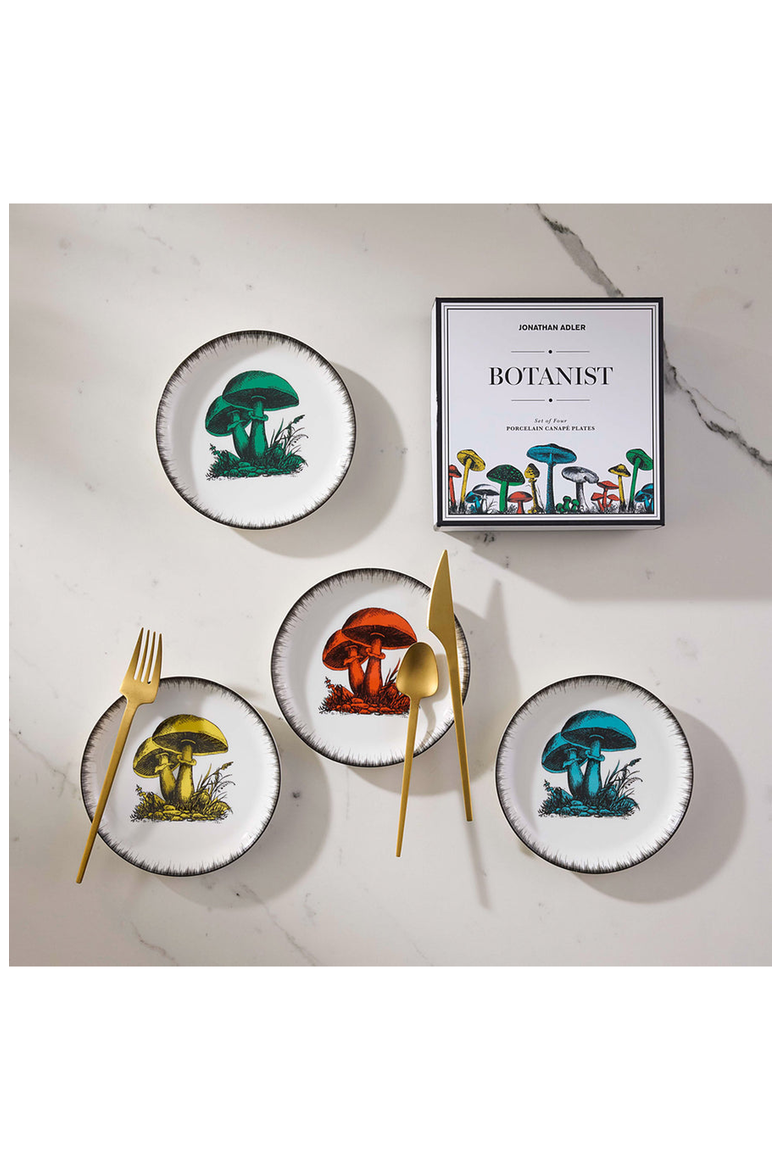 Botanist Canapé Plate Set, Alternate, color, Multicolor