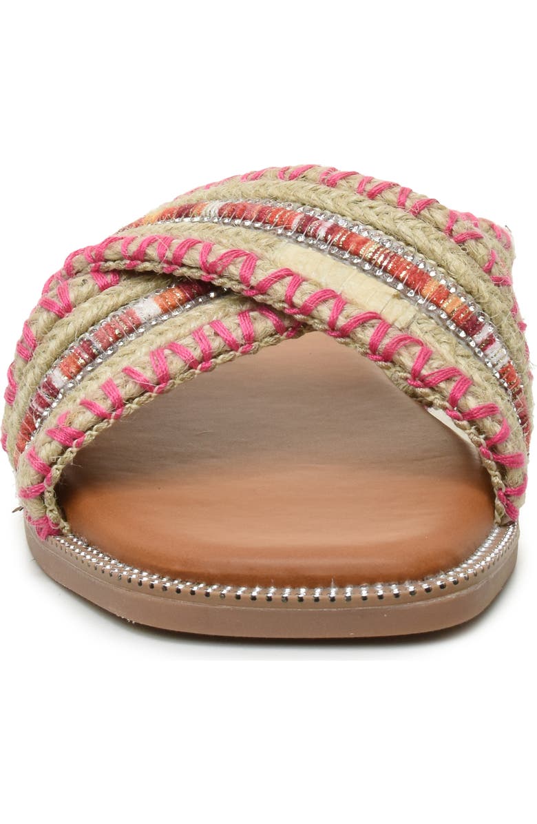 Nicole Miller Crossover Slide Sandal, Alternate, color,