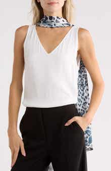 Leopard Print Oblong Scarf