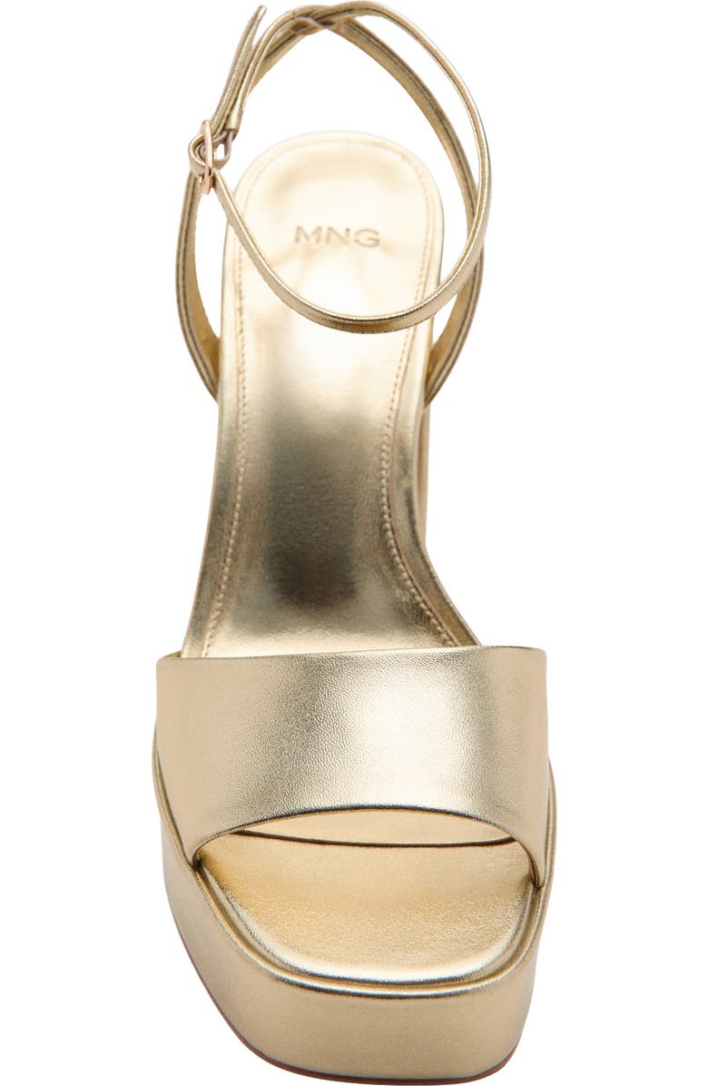 MANGO Ankle Strap Platform Sandal, Alternate, color,