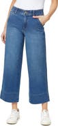 CURVE APPEAL High Rise Comfort Waist Wide Leg Crop Jeans