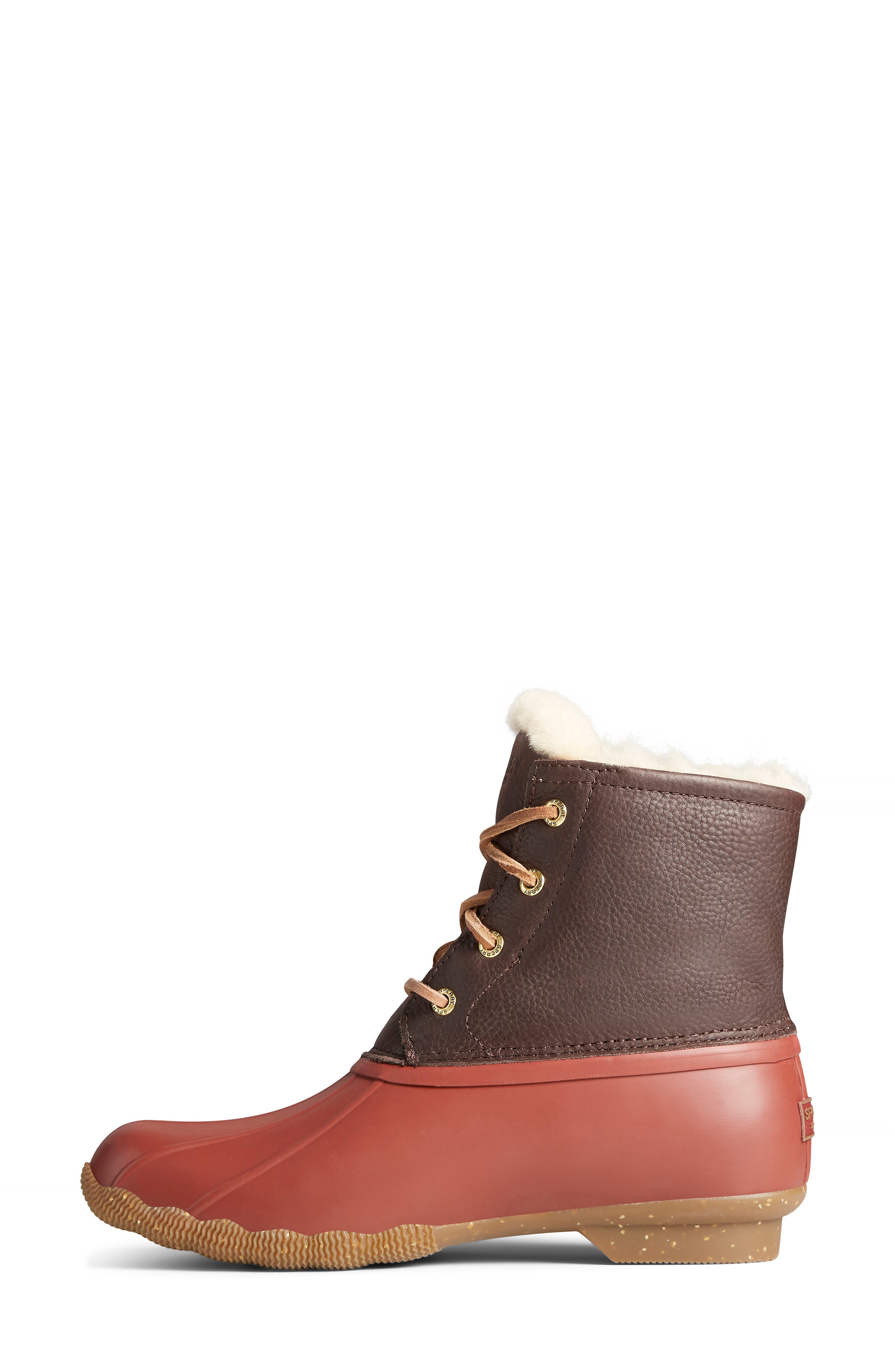 Sperry Saltwater Luxe Genuine Shearling Lined Duck Boot, Alternate, color, 