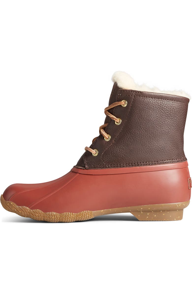 Sperry Saltwater Luxe Genuine Shearling Lined Duck Boot, Alternate, color,