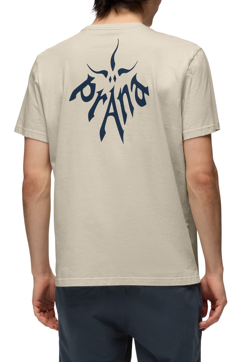 Heritage Logo Organic Cotton Graphic T-Shirt, Alternate, color, BEACH PEBBLE