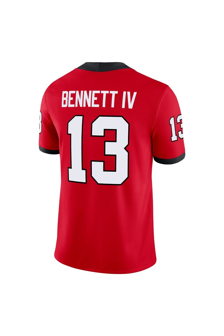 Men's Nike Stetson Bennett Red Georgia Bulldogs Player Game Jersey, Alternate, color, Red