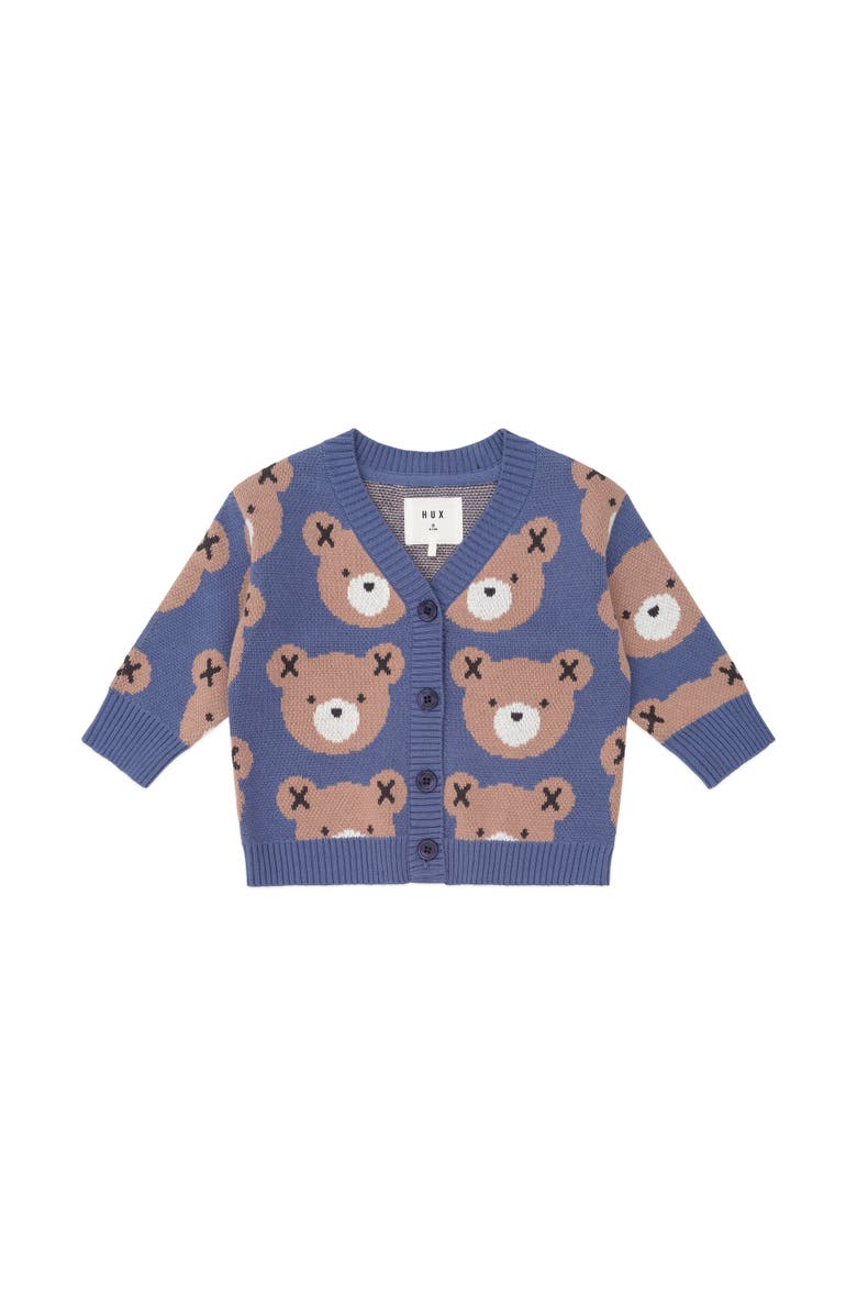 Huxbaby Classic Hux Cardi, Main, color, Vintage Blue