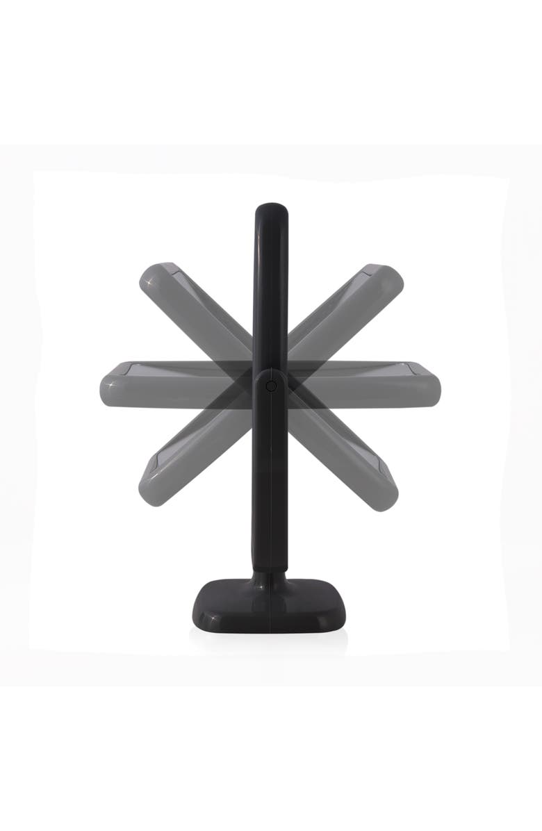 Zadro Geo Makeup Mirror with Magnification, Alternate, color, Black