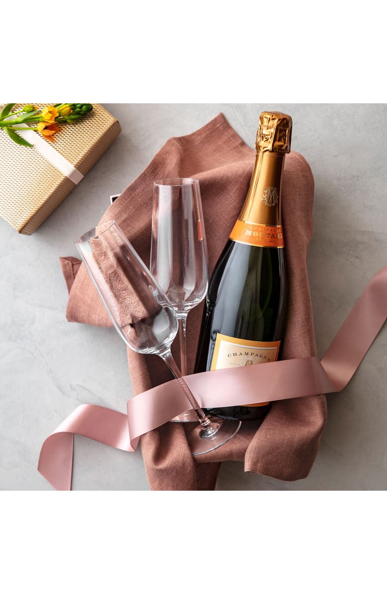 Villeroy & Boch Rose Garden Flute Set of 4, Alternate, color, Clear