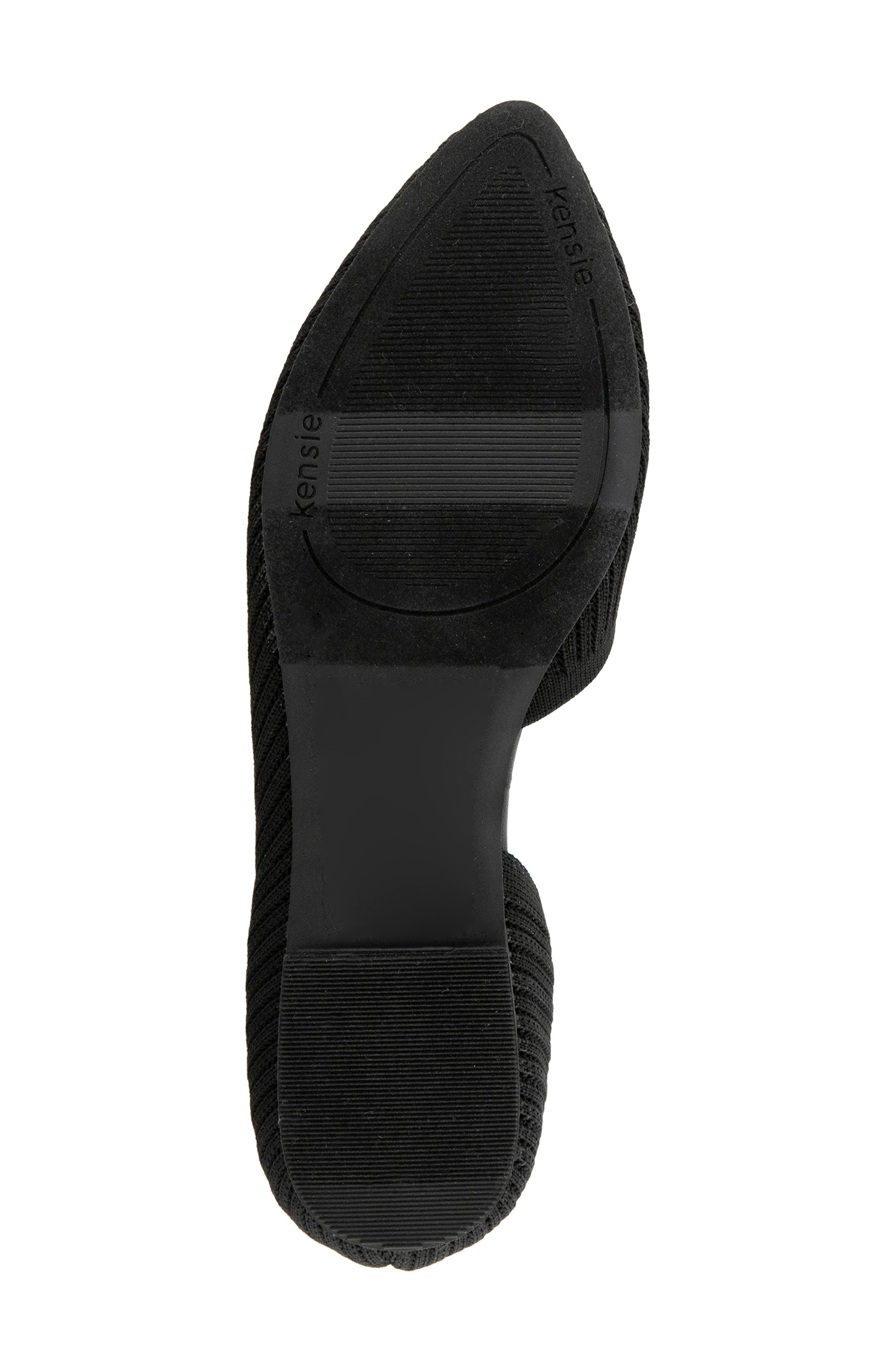 Gavah D'Orsay Flat, Alternate, color, BLACK