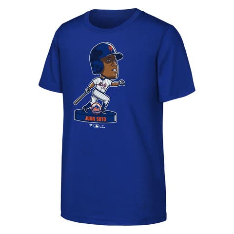 Youth Fanatics Juan Soto Royal New York Mets Bobble Head Player T-Shirt