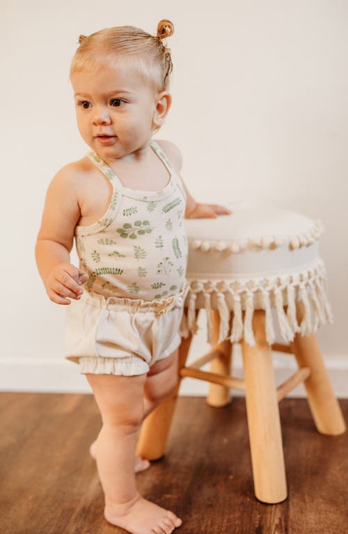 L'ovedbaby Print Organic Cotton Tank Bodysuit & Bloomers Set In Neutral