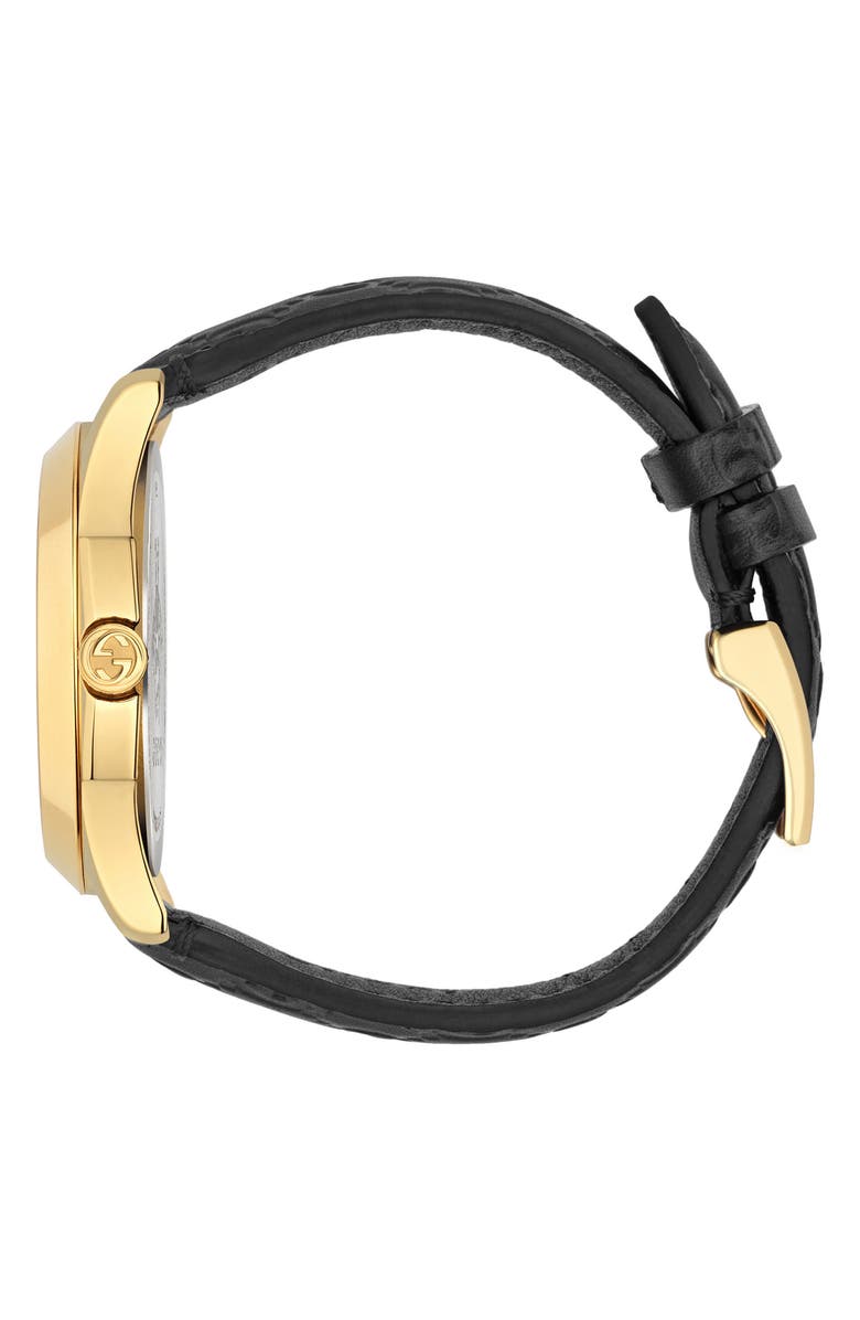 Gucci G-Timeless Leather Strap Watch, 38mm, Alternate, color,