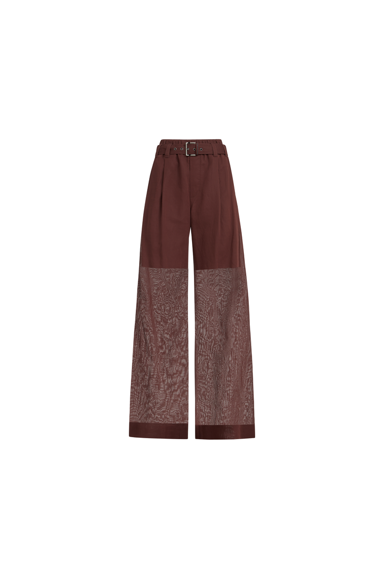 Loose trousers, Alternate, color, Bordeaux