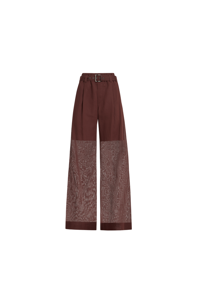 Brunello Cucinelli Loose trousers, Alternate, color, Bordeaux
