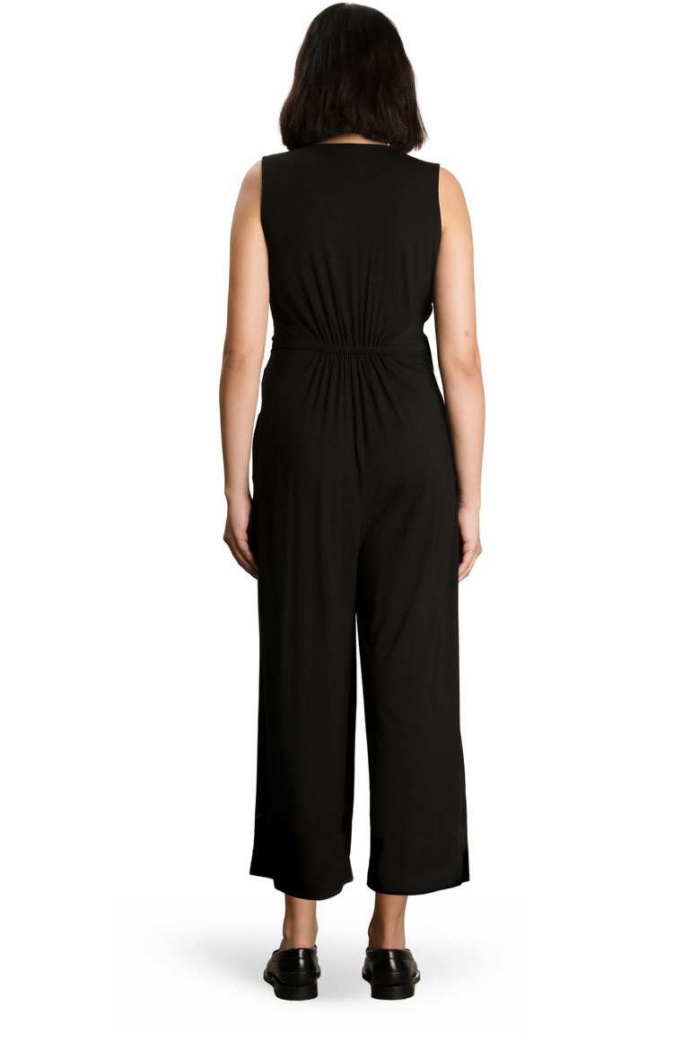 Ines Maternity & Nursing Wrap Jumpsuit, Alternate, color, Black
