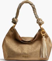 Donna Karan New York Glenwood Small Metallic Canvas Shoulder Bag