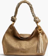 Donna Karan New York Glenwood Small Metallic Canvas Shoulder Bag