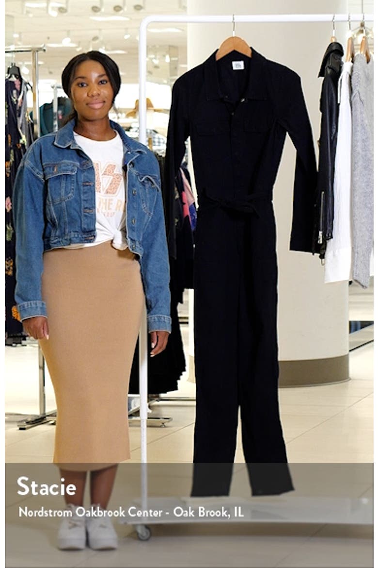 Hi-Bar Long Sleeve Denim Jumpsuit video