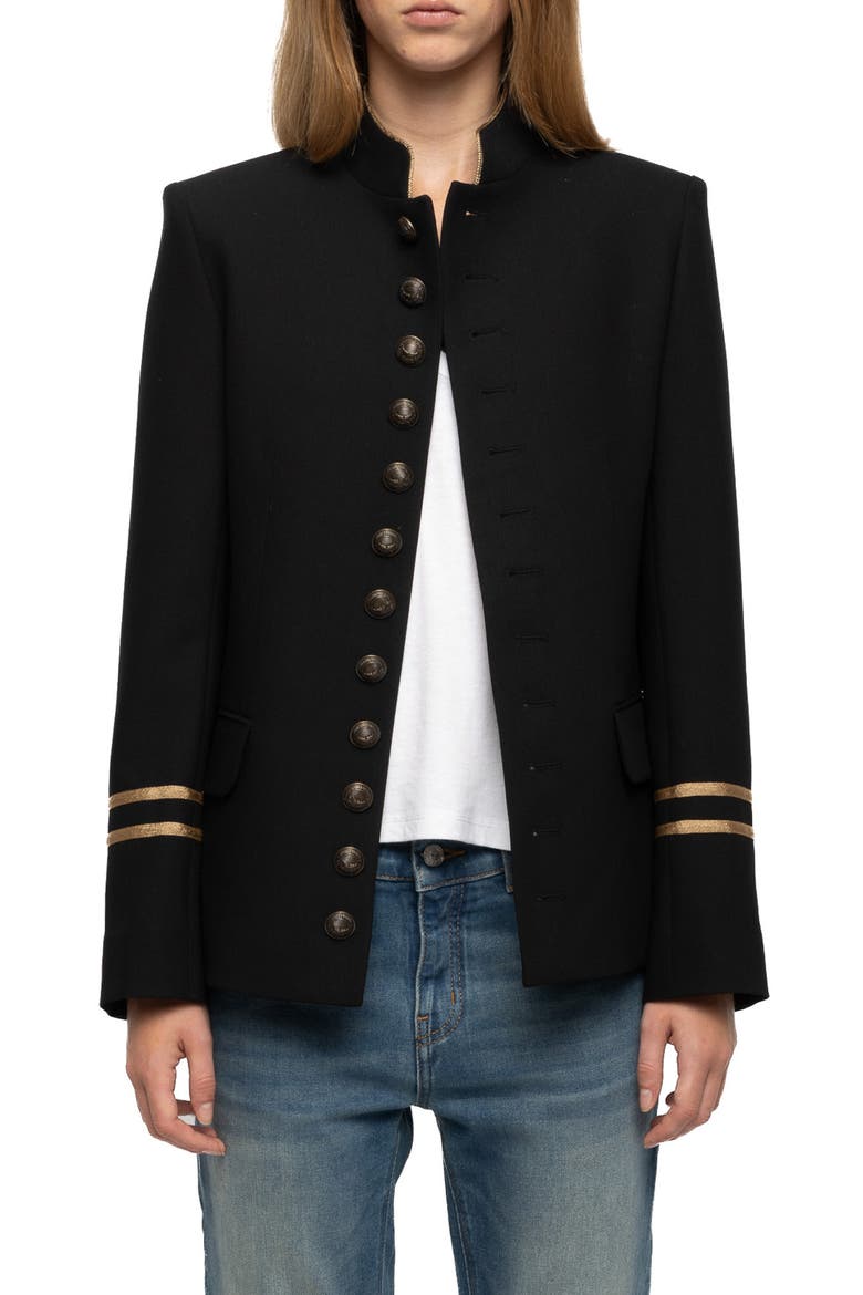 Vallo Tailleur Blazer, Main, color, BLACK