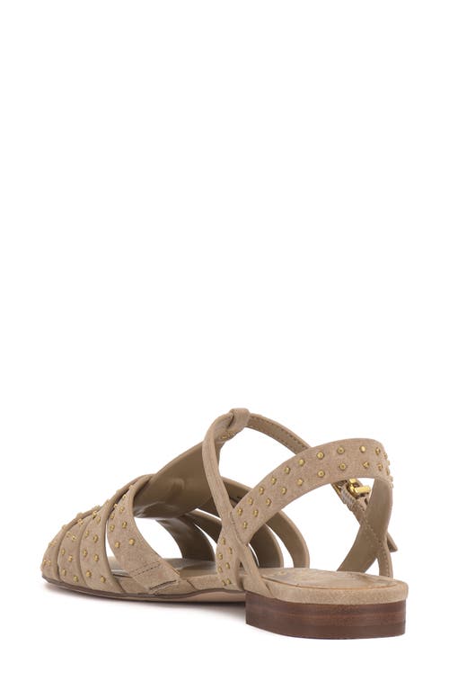 Vince Camuto Chaya Studded Gladiator Sandal In Brown