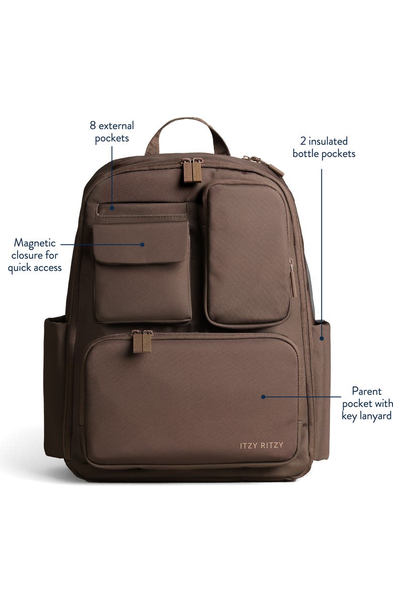 Itzy Ritzy Belong Utility Backpack, Alternate, color, Mocha