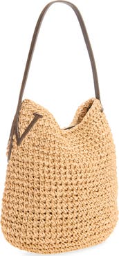 JW Anderson Small Raffia Bulb Hobo Bag