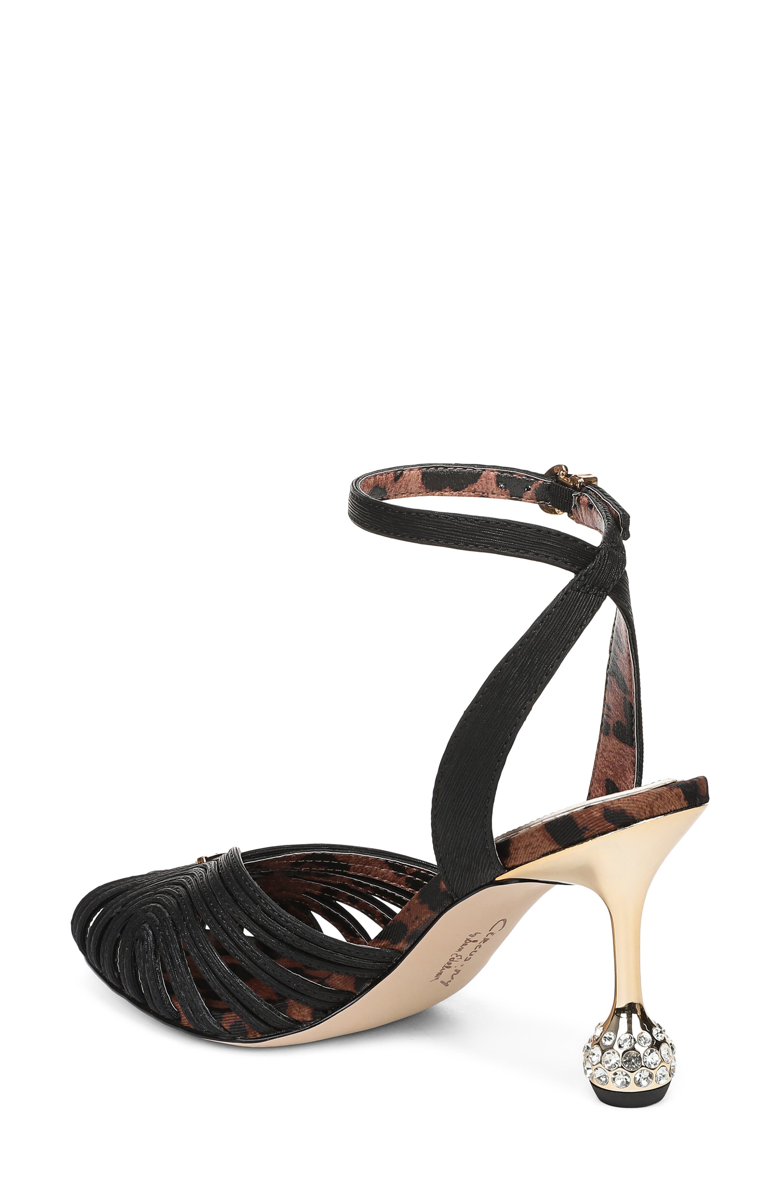 Circus NY by Sam Edelman Giana Ankle Strap Pump, Alternate, color, Black