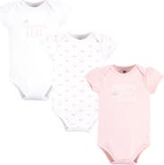 Hudson Baby Essential Three-Piece Set of Cotton Bodysuits