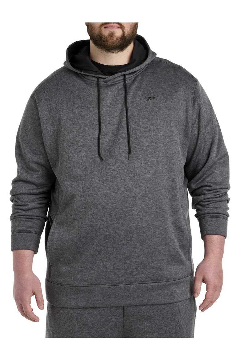 Big & Tall Performance Fleece Pullover Hoodie, Main, color, PURE GREY HEATHER