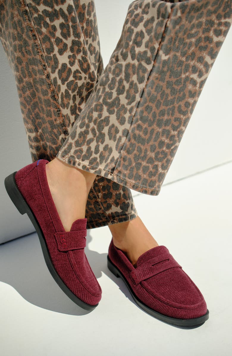 Rothy's The ReVelvet<sup>™</sup> Penny Loafer, Alternate, color, Revelvet Syrah