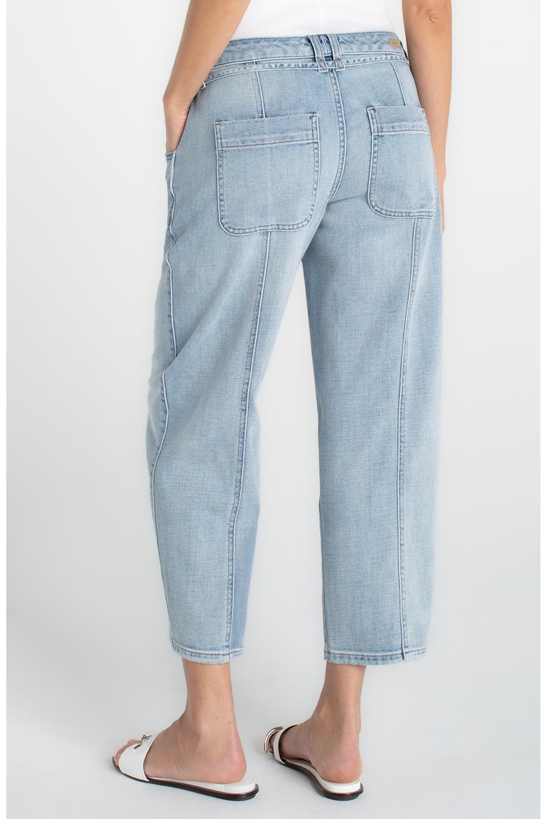 Beach Comber Drawstring Ankle Wide Leg Jeans, Alternate, color, ECHO LAKE