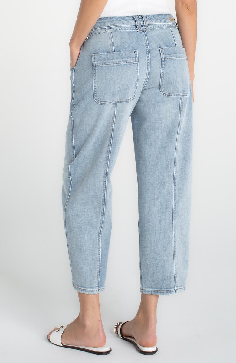 Liverpool Los Angeles Beach Comber Drawstring Ankle Wide Leg Jeans, Alternate, color,