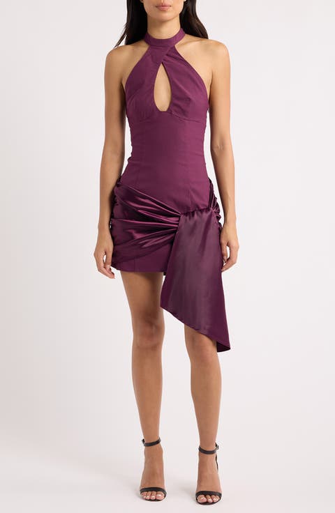 Pleasures Keyhole Drape Minidress