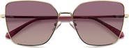 Polaroid 59mm Polarized Butterfly Sunglasses