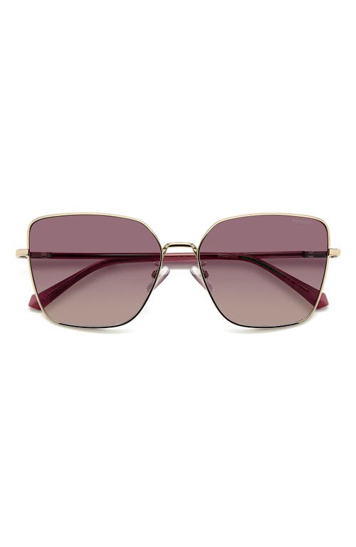 Polaroid 59mm Polarized Butterfly Sunglasses