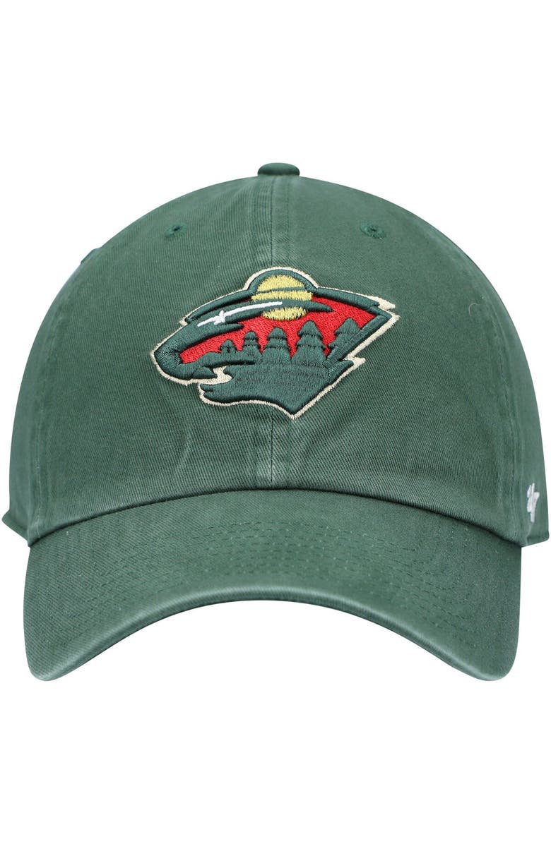 '47 Men's '47 Green Minnesota Wild Team Clean Up Adjustable Hat, Alternate, color, Green