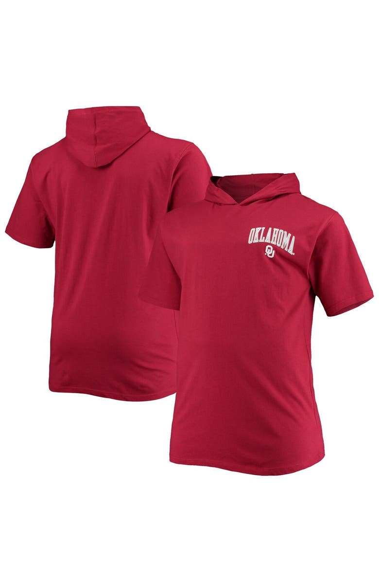 PROFILE Men's Crimson Oklahoma Sooners Big & Tall Team Hoodie T-Shirt, Main, color, Crimson