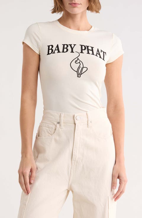 Logo Embroidered Baby Tee