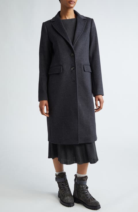 Virgin Wool Long Coat