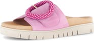 Gabor Beaded Buckle Slide Sandal