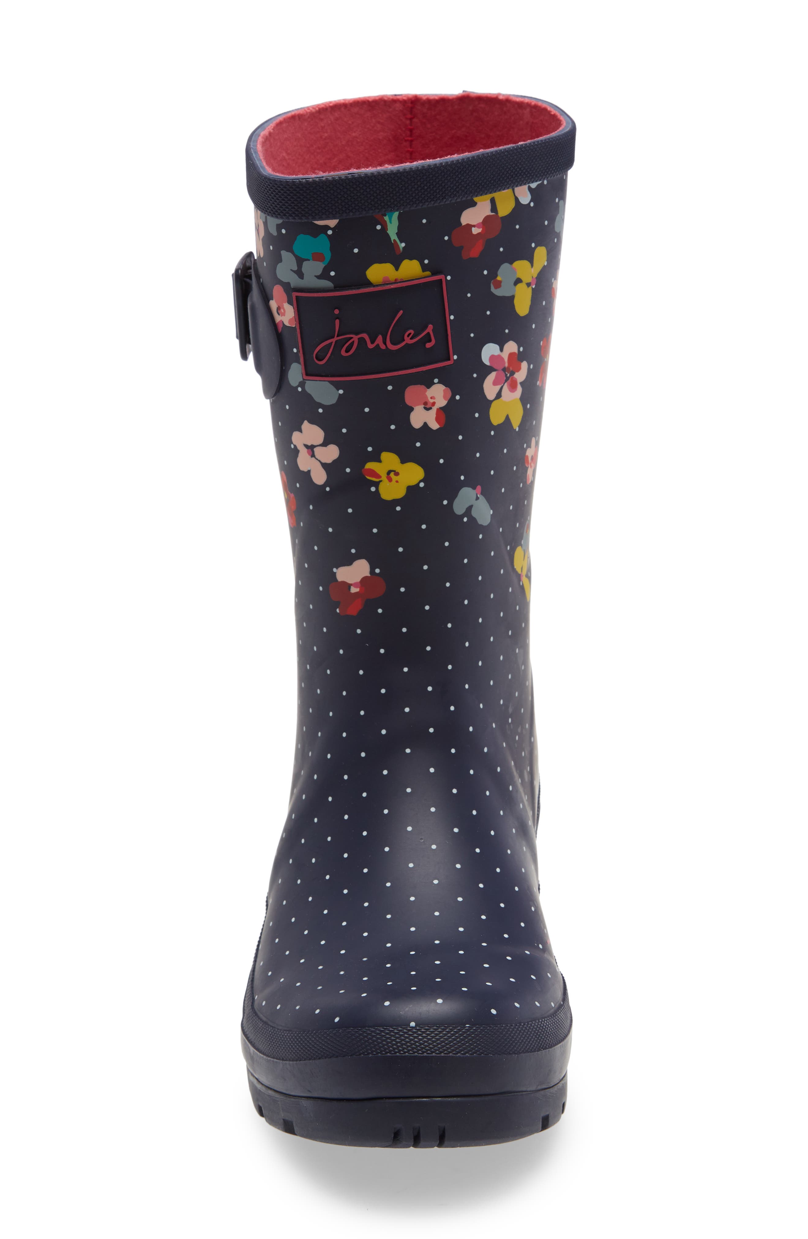 Print Molly Welly Rain Boot, Alternate, color, NAVBLOSSOM