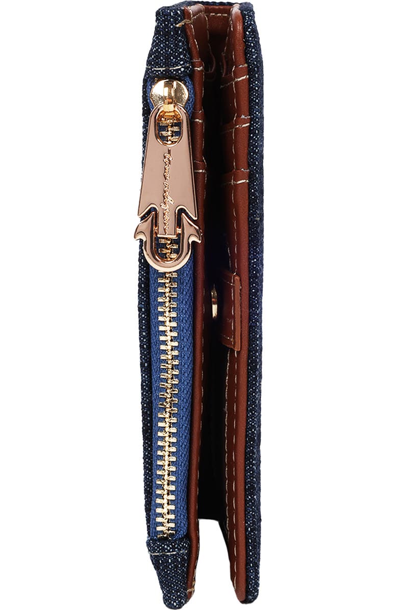 True Religion Buddha Patch Small Wallet, Alternate, color, Dark Denim