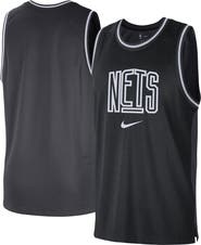 Nike Men's Nike Black/Anthracite Brooklyn Nets Courtside Versus Force Split DNA Performance Mesh Tank Top