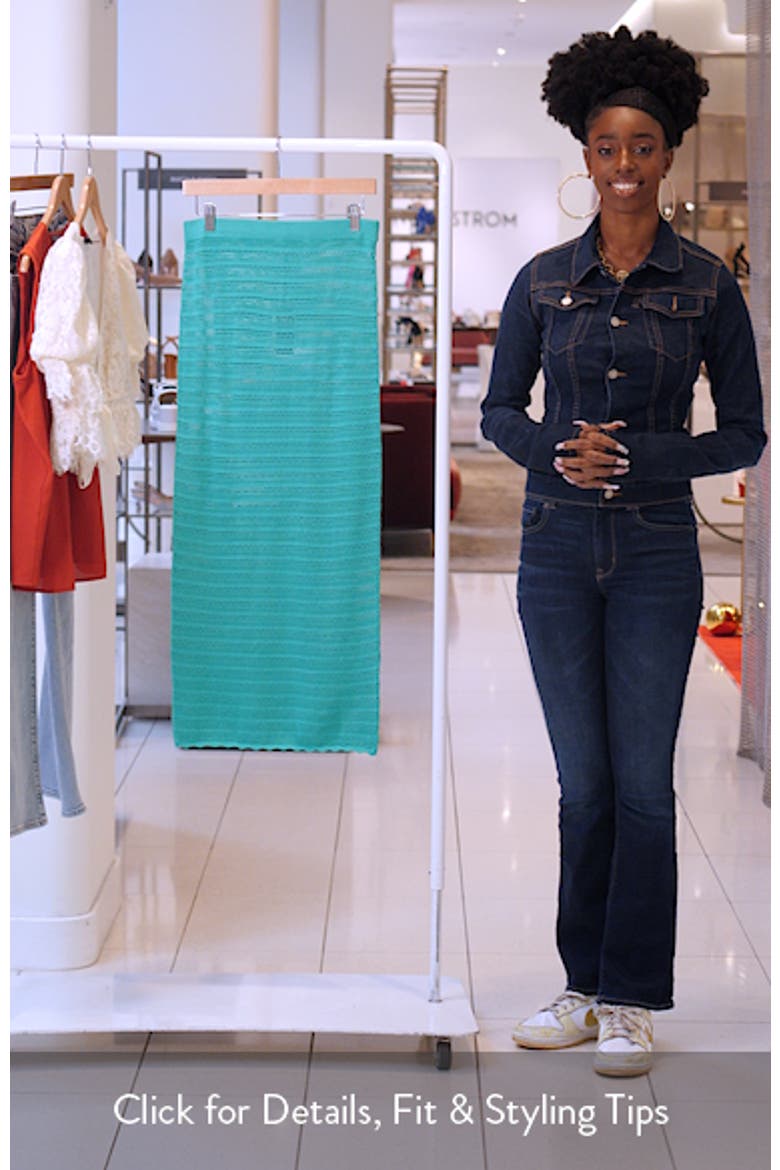 Dorota Open Stitch Maxi Skirt video