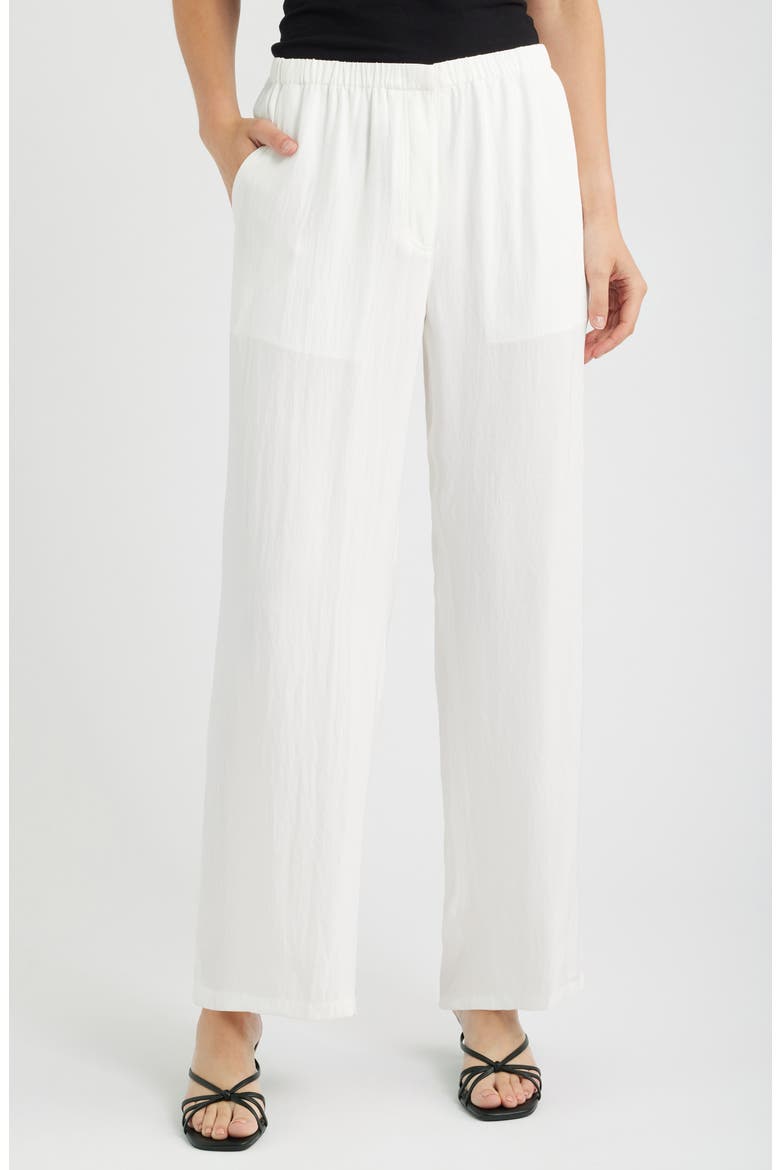 Flowy Pants, Main, color, WHITE