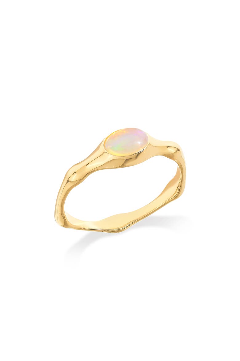 Wavy Band Ring, Main, color, YELLOW